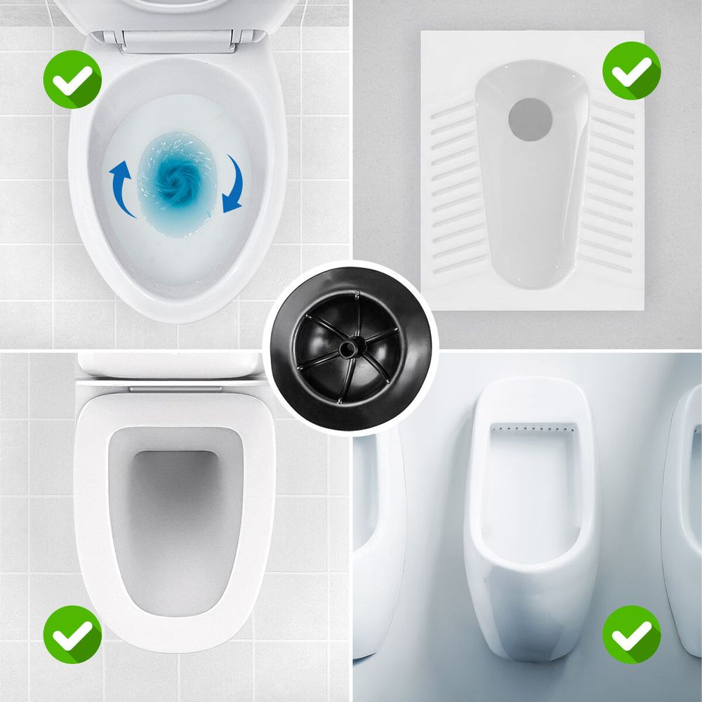 InnovaGoods Jetpro høytrykks luftplunger med trykkmåler og tilbehør