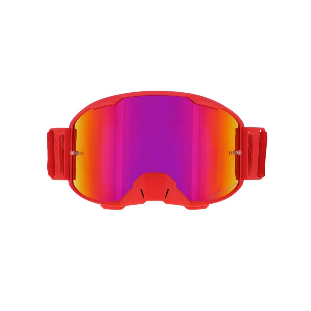 Red Bull SPECT Strive Panovision Motocrossbriller – Matt Rød / Lilla Speilglass