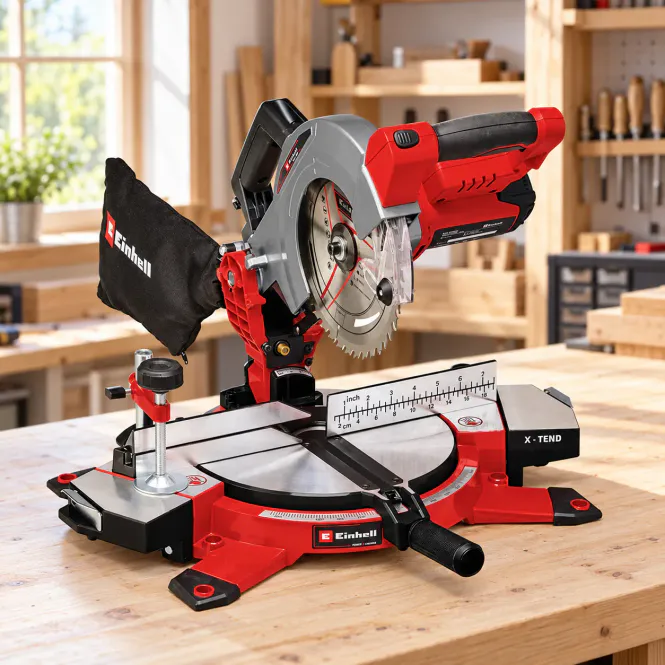 Hovedbilde Einhell batteridrevet kapp-/gjæringssag TE-MS 18/210 Li ...