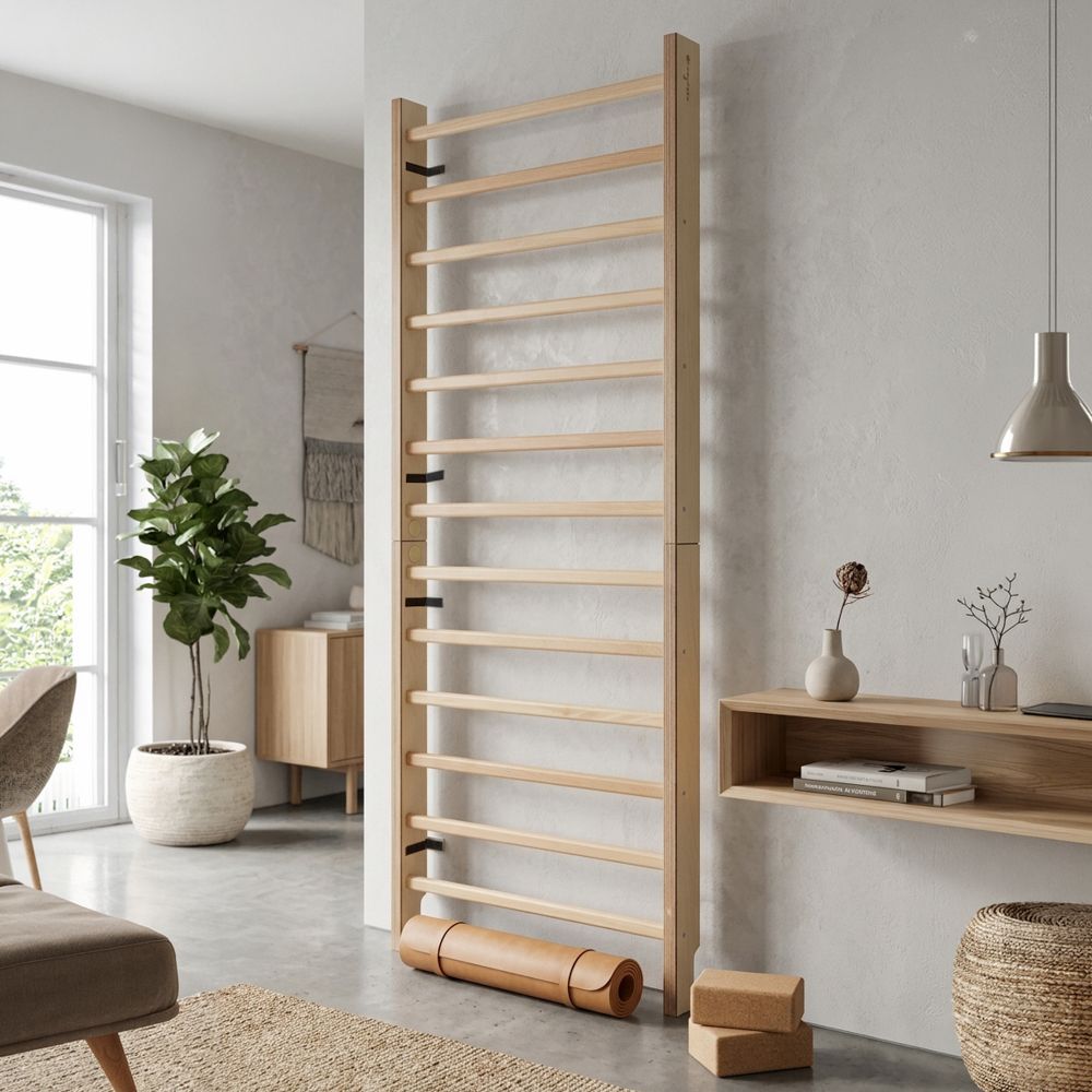 Ribbevegg i tre 220 × 80 cm - inSPORTline Dualmar