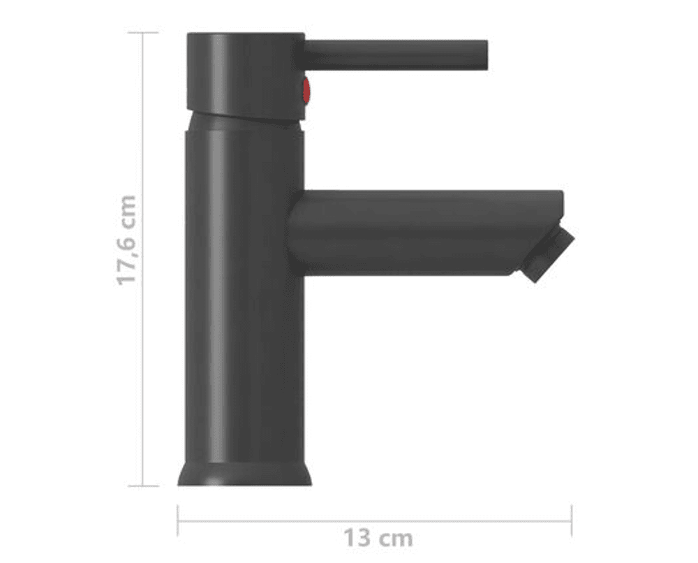 Badekran 130x176 mm grå