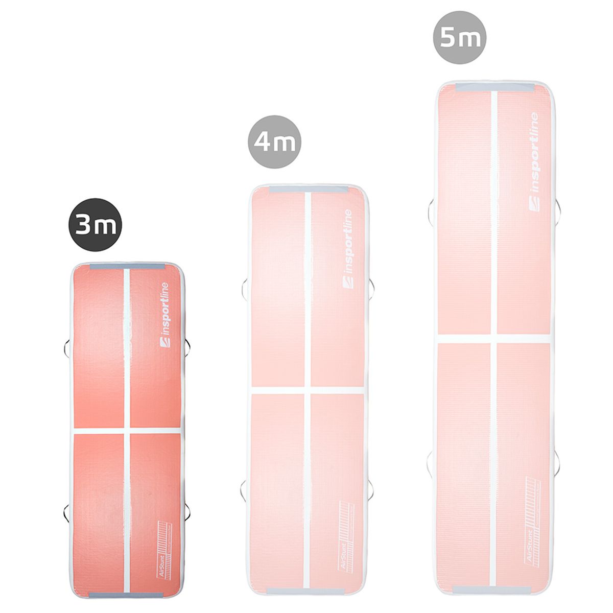 inSPORTline Airstunt Airtrack 300 x 100 x 10 cm – Allsidig treningsmatte til sport, lek og vann