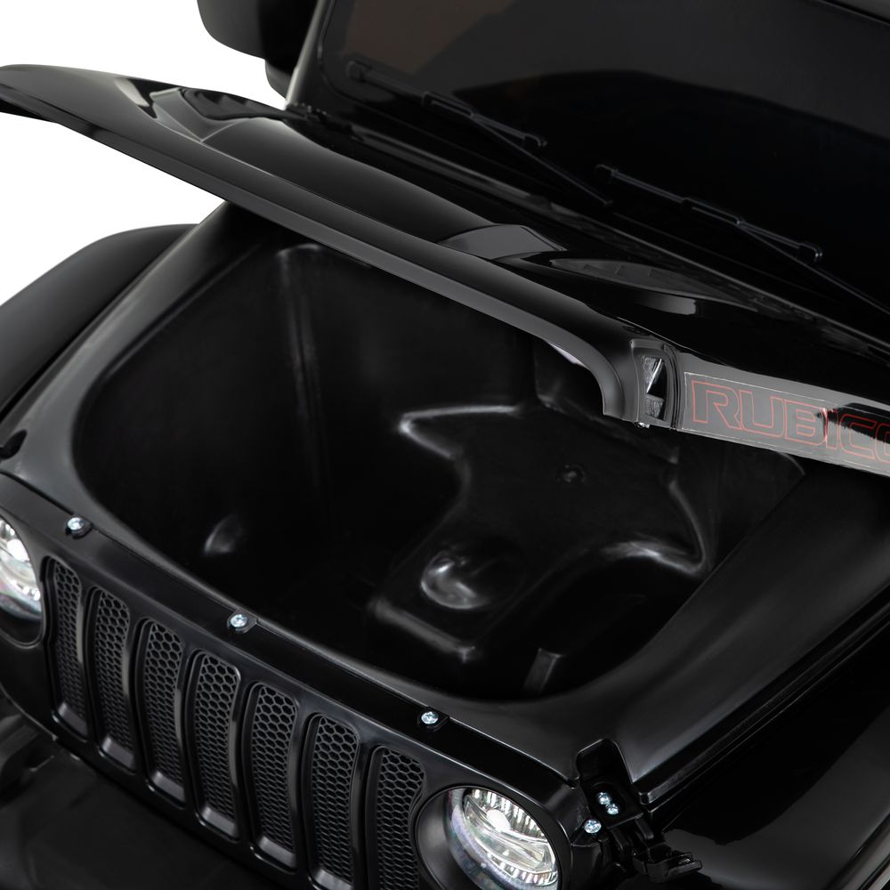Elbil for barn Jeep Wrangler Rubicon - hvit/sort