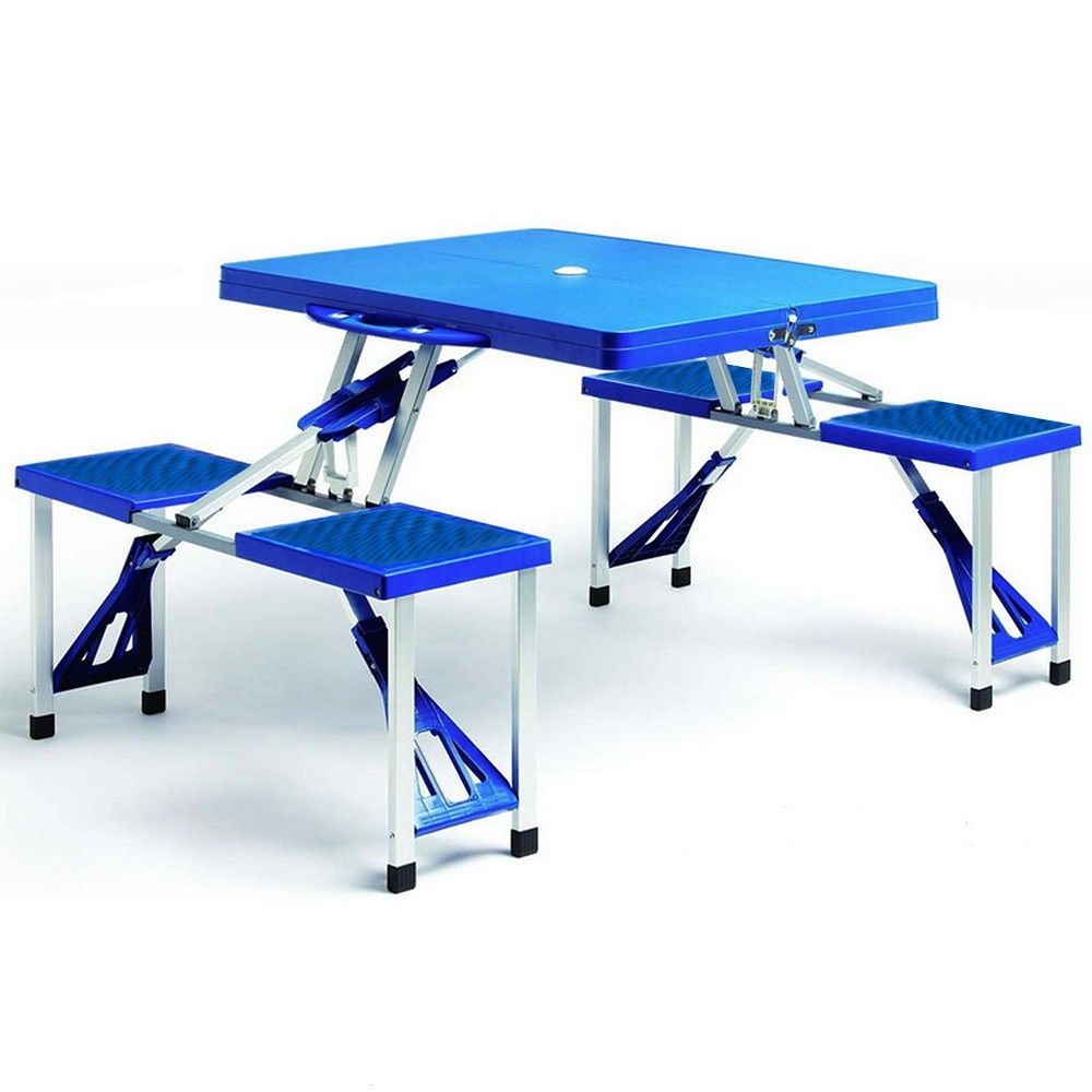 Sammenleggbart campingbord med stoler