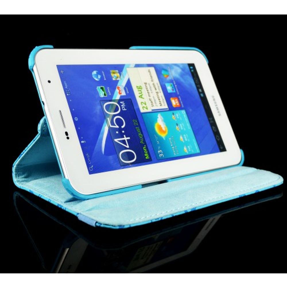 Display stand case etui 360 graders rotasjon - Sky blue