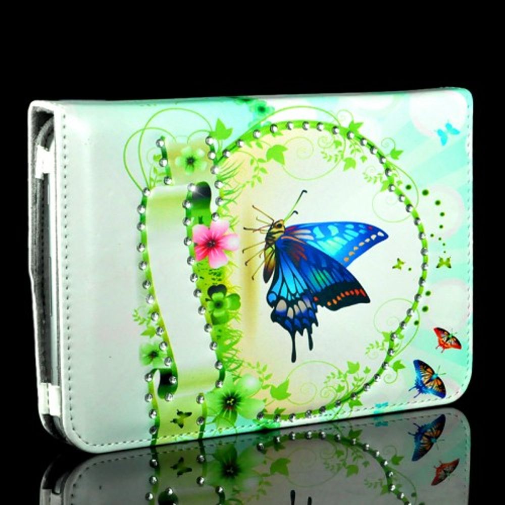 Nydelig Sommerfugl etui leather case for Samsung Galaxy tab 2 7