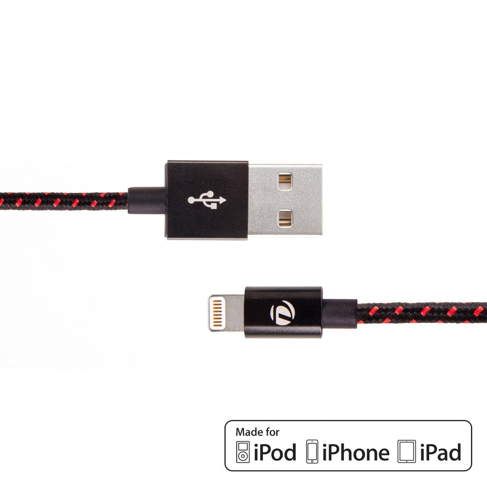 DRACOdesign Aluminium Lade/synkkabel 1m - Sort