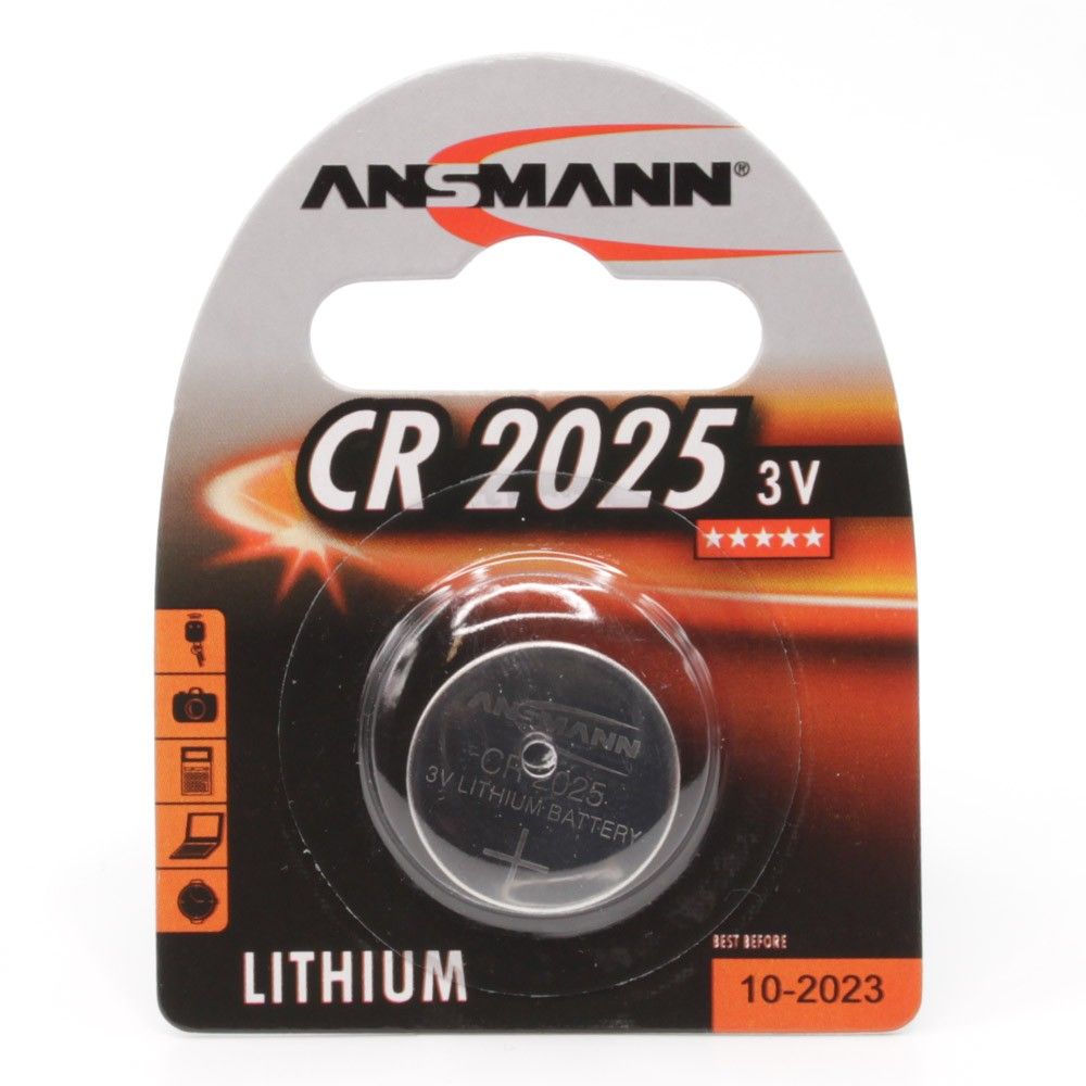 Lithium knappebatteri CR2025