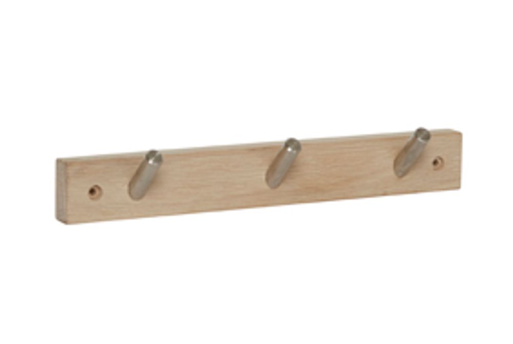 Varg Knaggrekke Hvit - vasket - 30cm