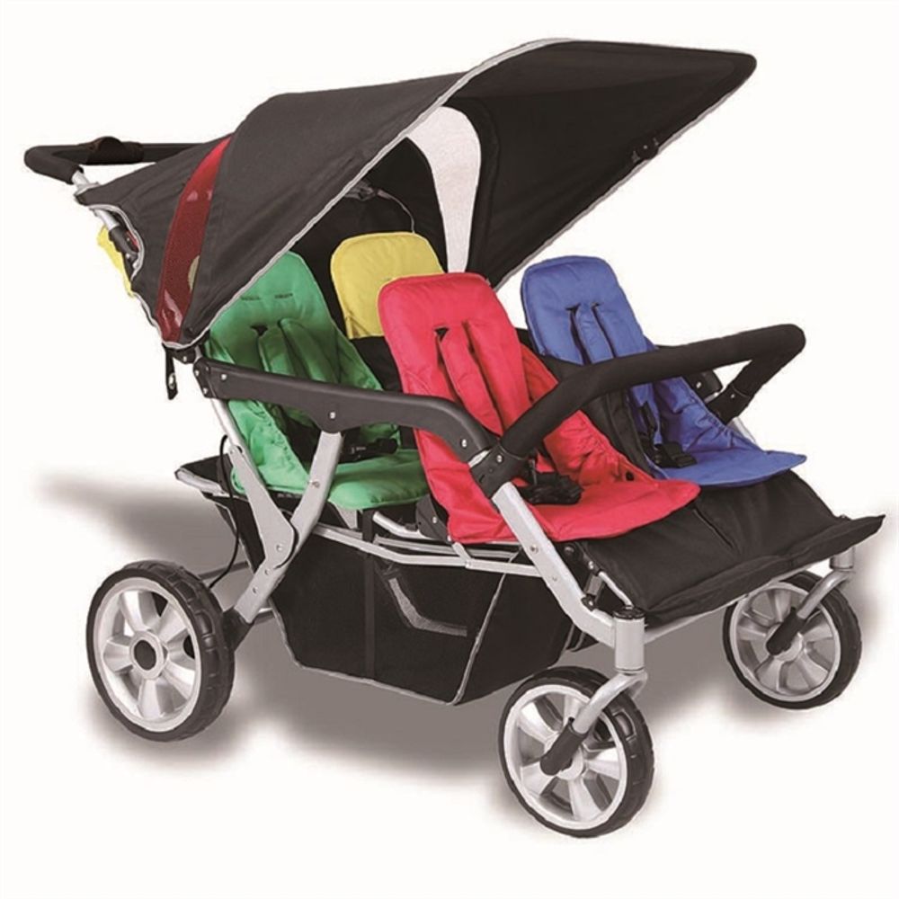 Babytrold Trille Quadro - Sportsvogn for inntil 4 barn