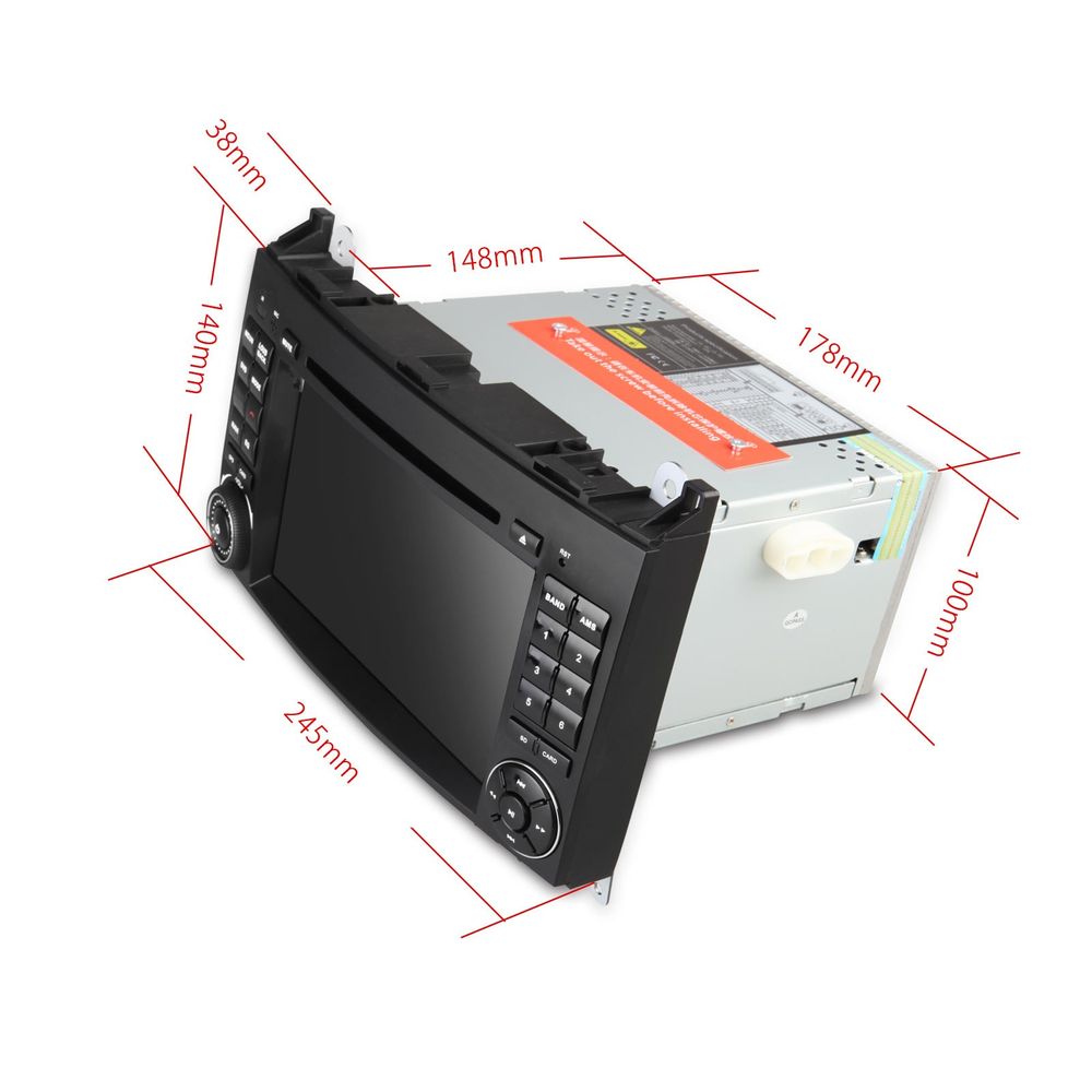 XTRONS Android spesialspiller for Mercedes  W169, W245 Viano Vit
