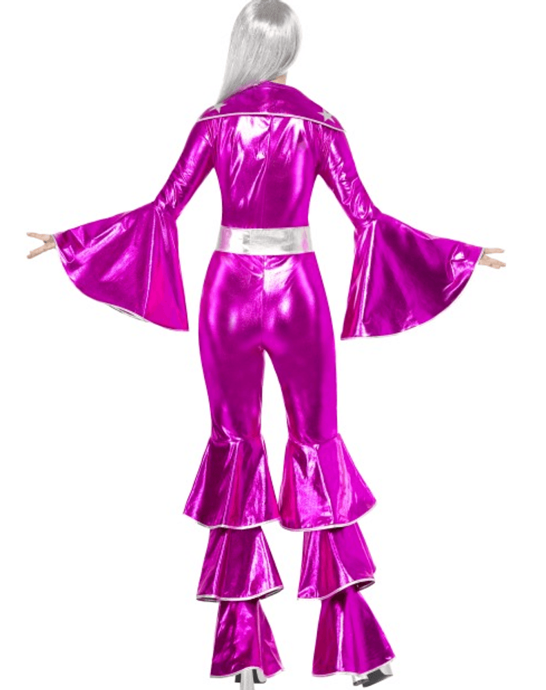 DEMO - 1970'S Dansende Drøm kostyme - rosa S