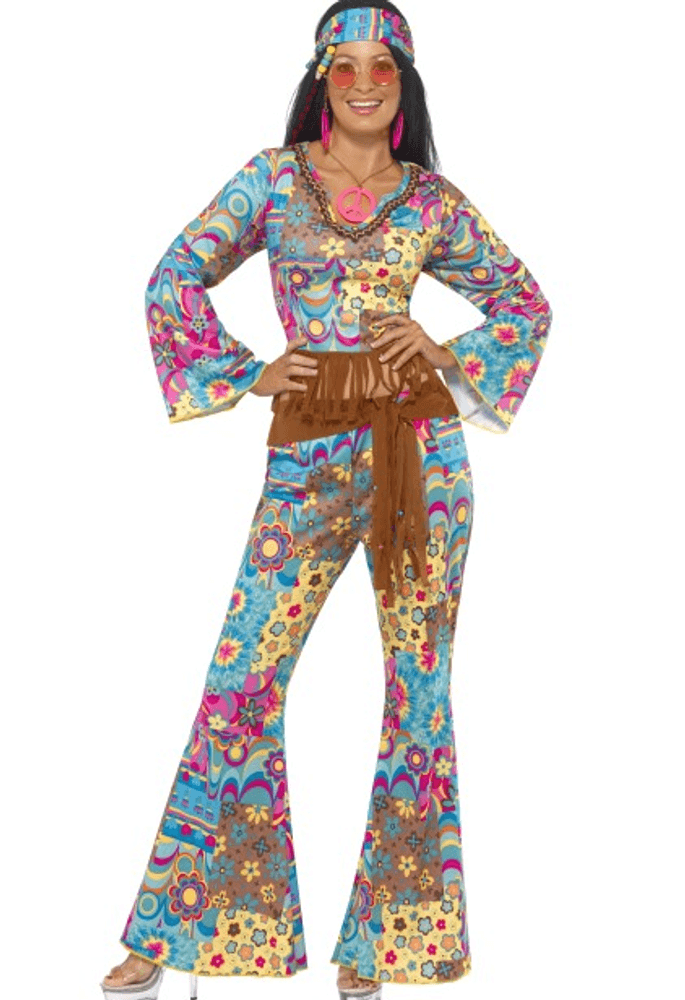 Hippie Blomstrende kostyme 