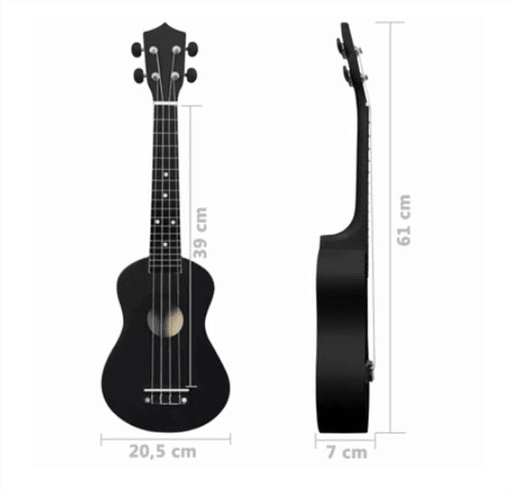 Sopran-ukulele sett med veske 23