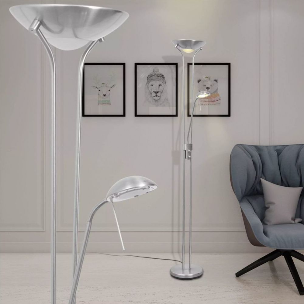 LED Gulvlampe m/dimmer