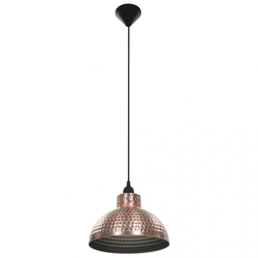 Taklamper 2 stk halvkuleformet kobberfarget