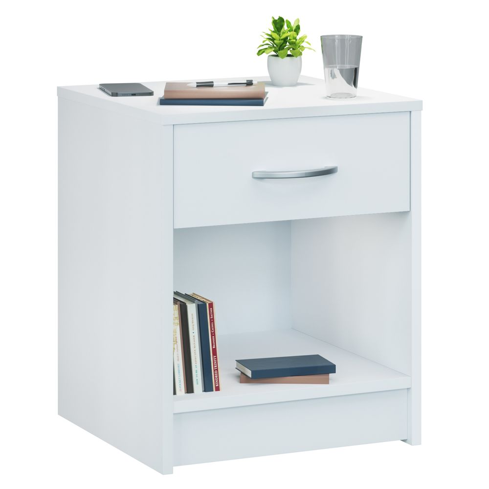 Nattbord Hvit - 50 x 40 x 35 cm - 2 stk