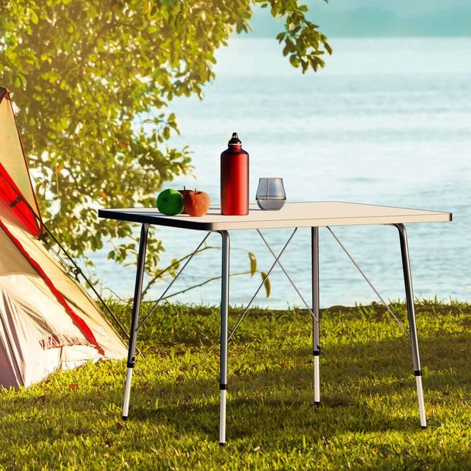 Hovedbilde Campingbord aluminium 80x60x50 / 69cm - sammenleggbart
