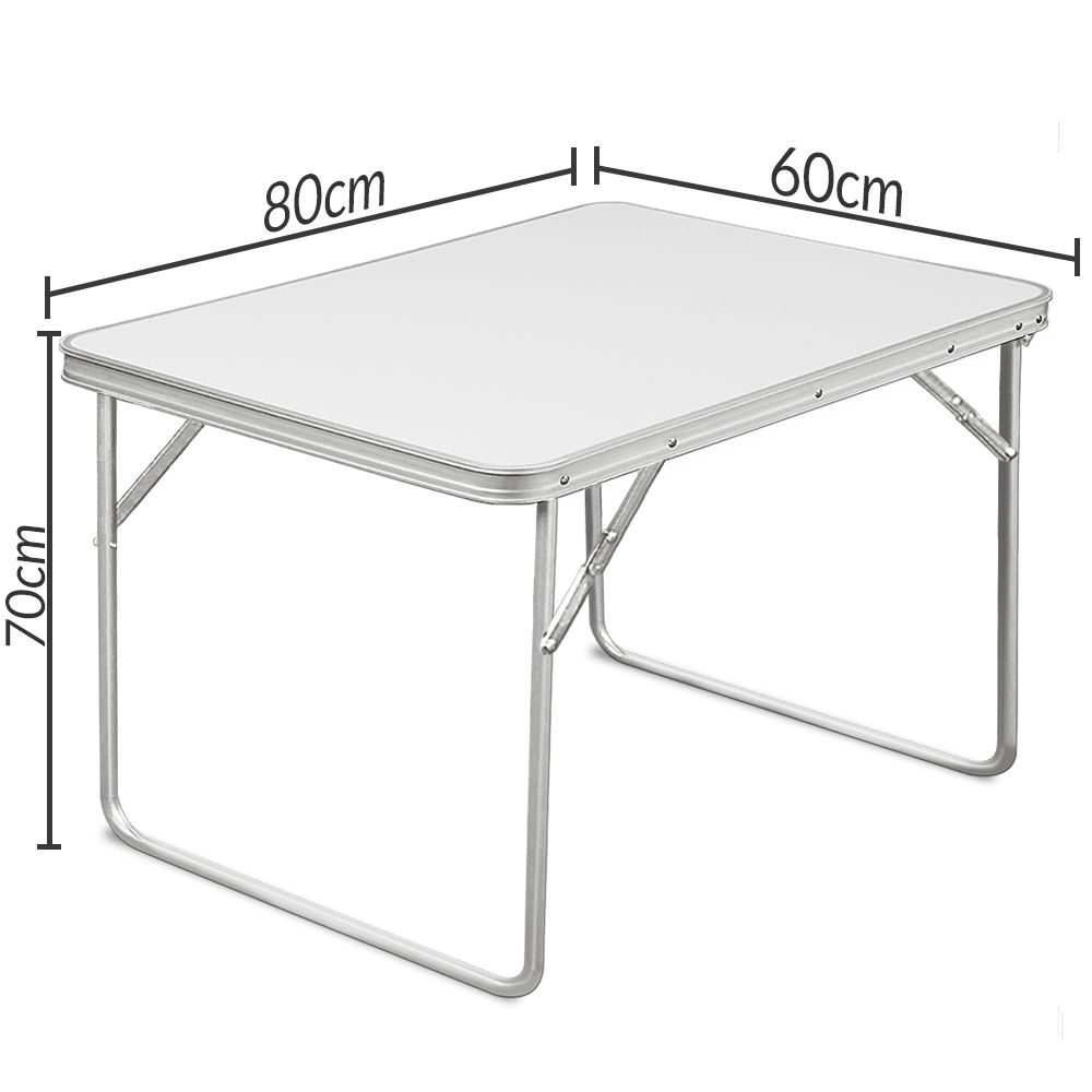 Campingbord sammenleggbart - 80 x 60 x 70 cm