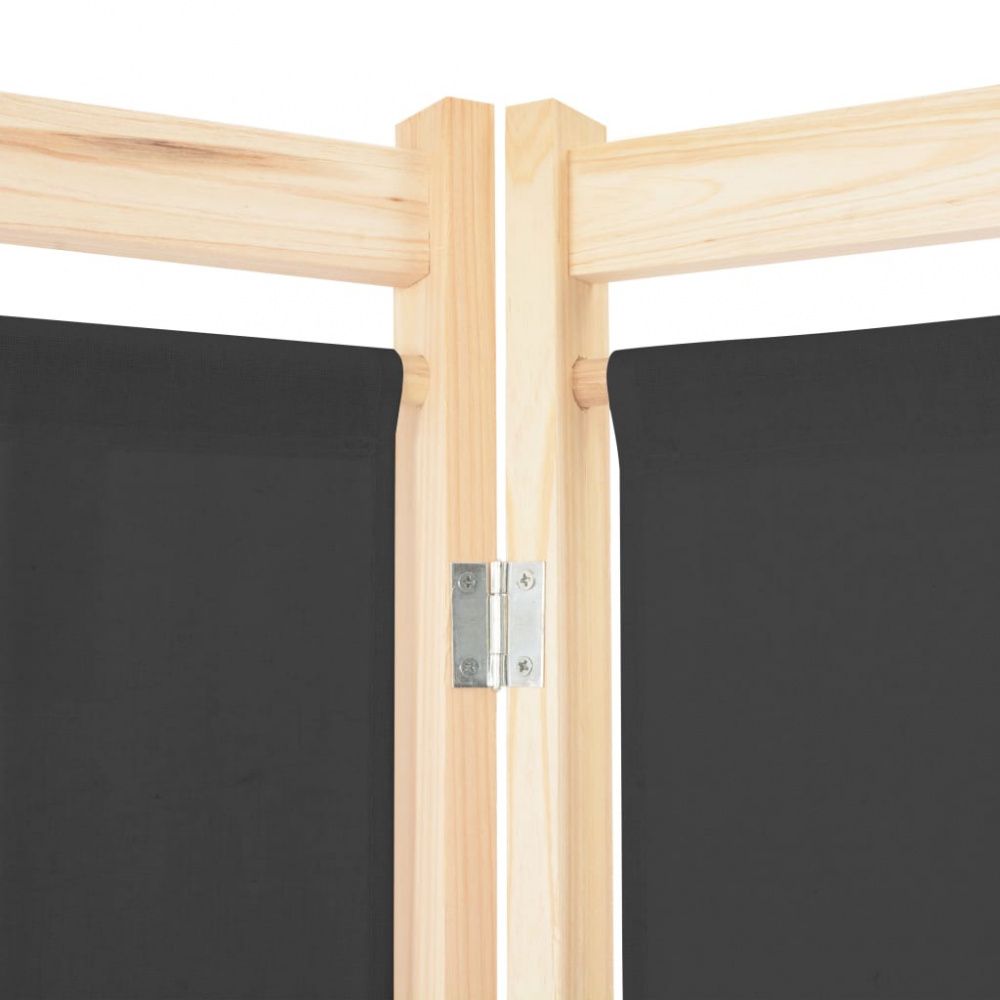 Romdeler 6 paneler 240x170x4 cm - stoff grå