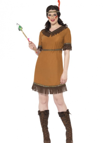 Native Amerikansk indianer kostyme - dame