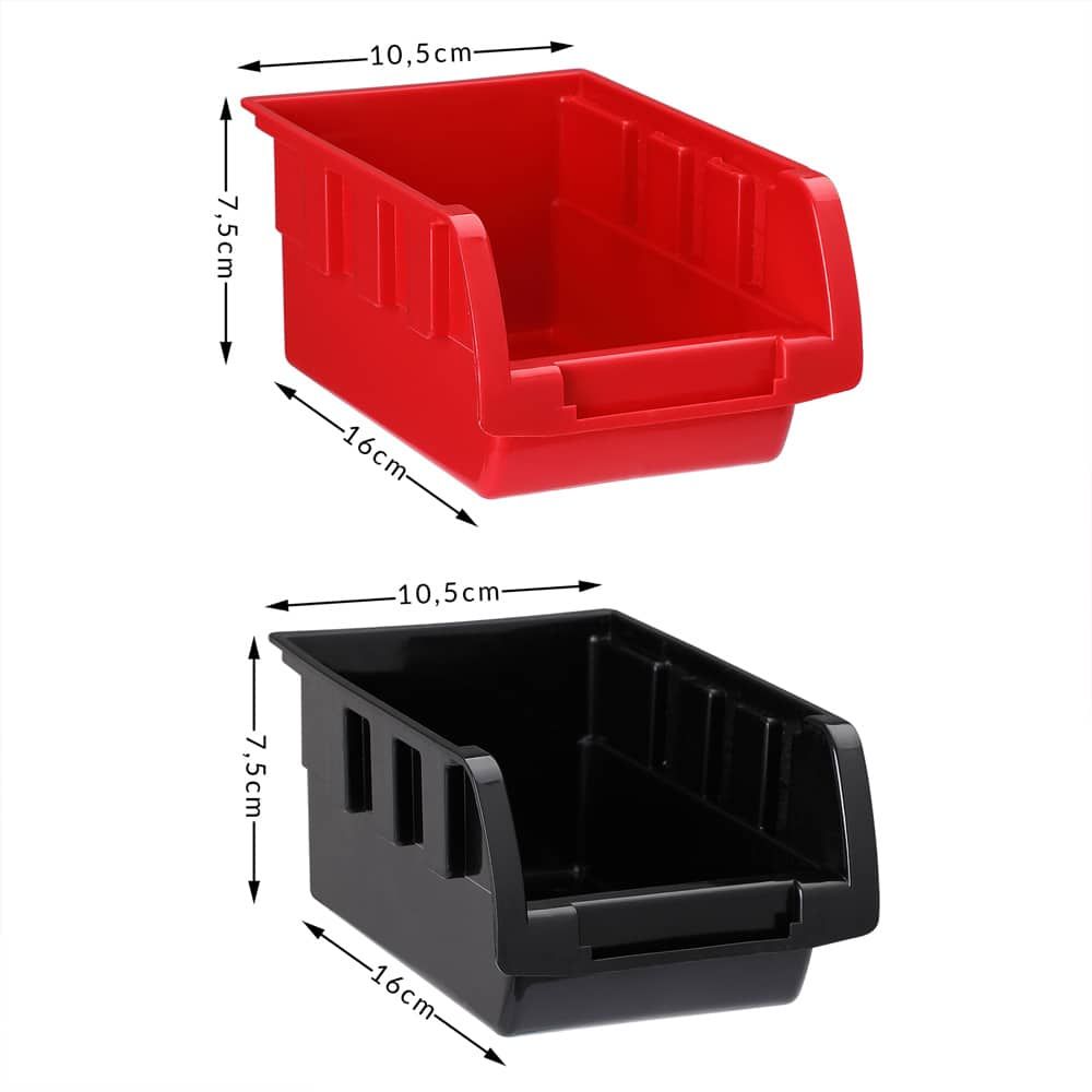 Vegghylleholder med stablingsbokser