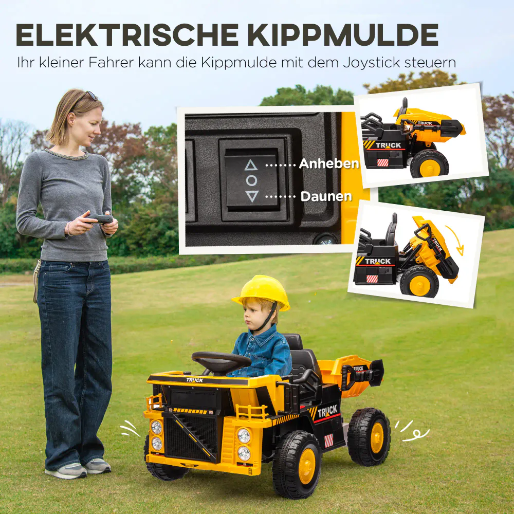Elektrisk dumper for barn 3–5 år - 12 Volt