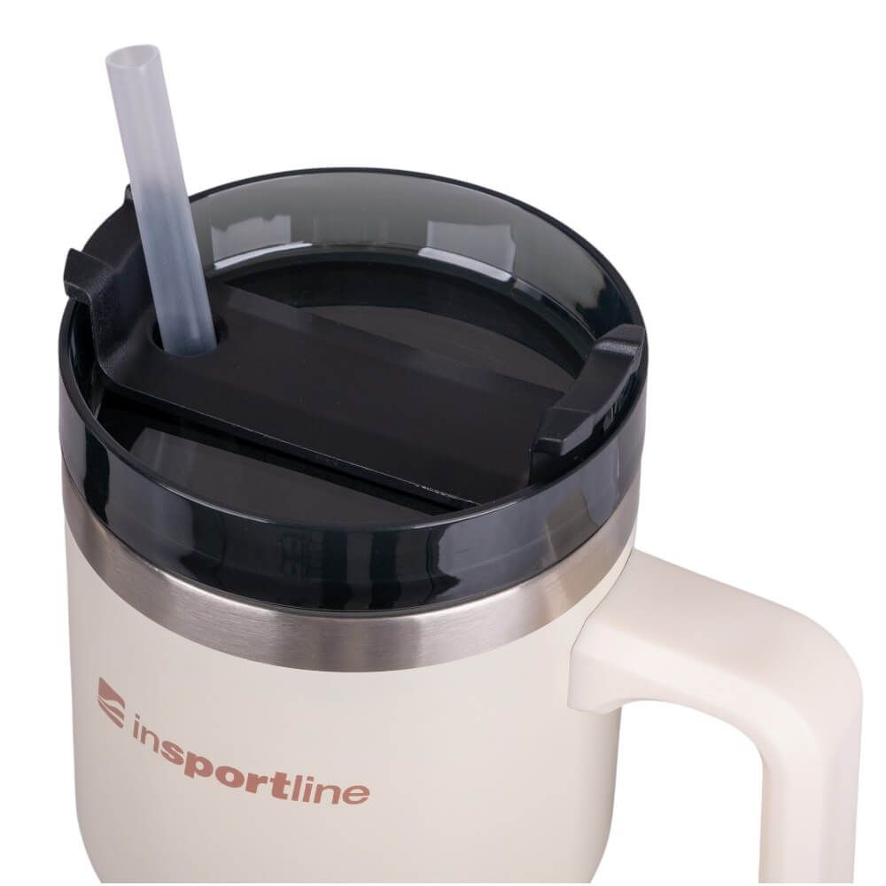 Isolert reisekopp Teasara 600 ml - beige/sort
