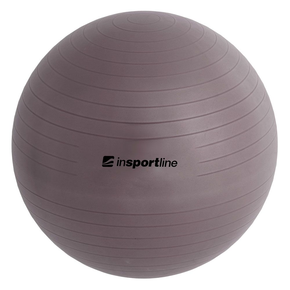 Treningsball inSPORTline 75 cm - mørk grå