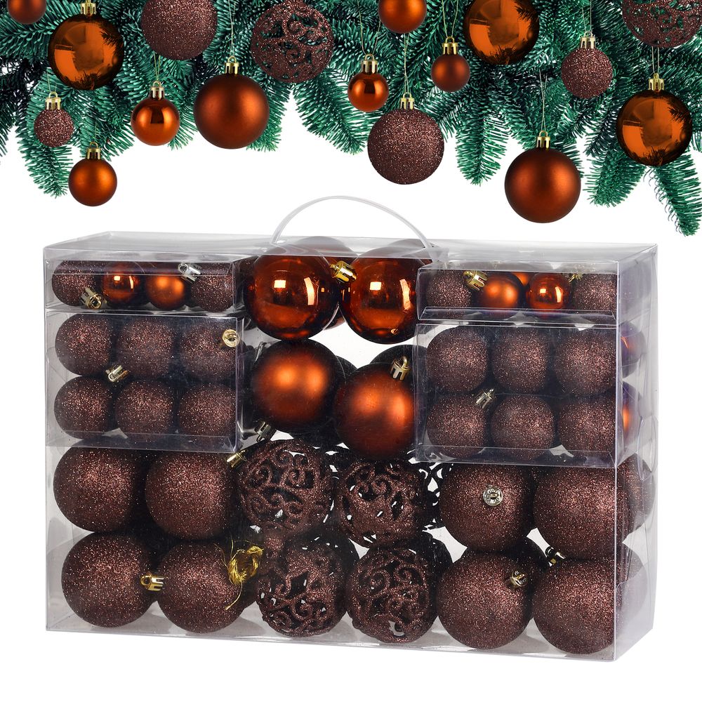 Julekuler 100 stk. Ø3–6 cm bronse – CASARIA
