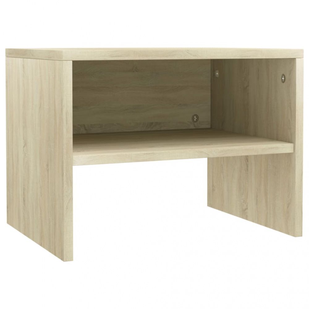 Nattbord 40x30x30 cm sponplate 2 stk - Sonoma eik