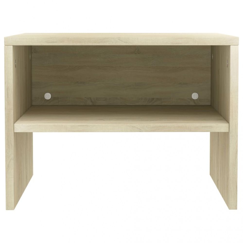 Nattbord 40x30x30 cm sponplate 2 stk - Sonoma eik