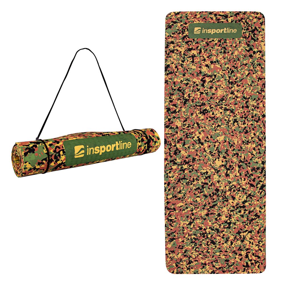 Treningsmatte Camu 173x61x0,4cm - grå/brun