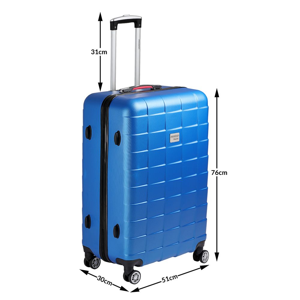 Exopack Hardskallkoffert XL 105 L - blå