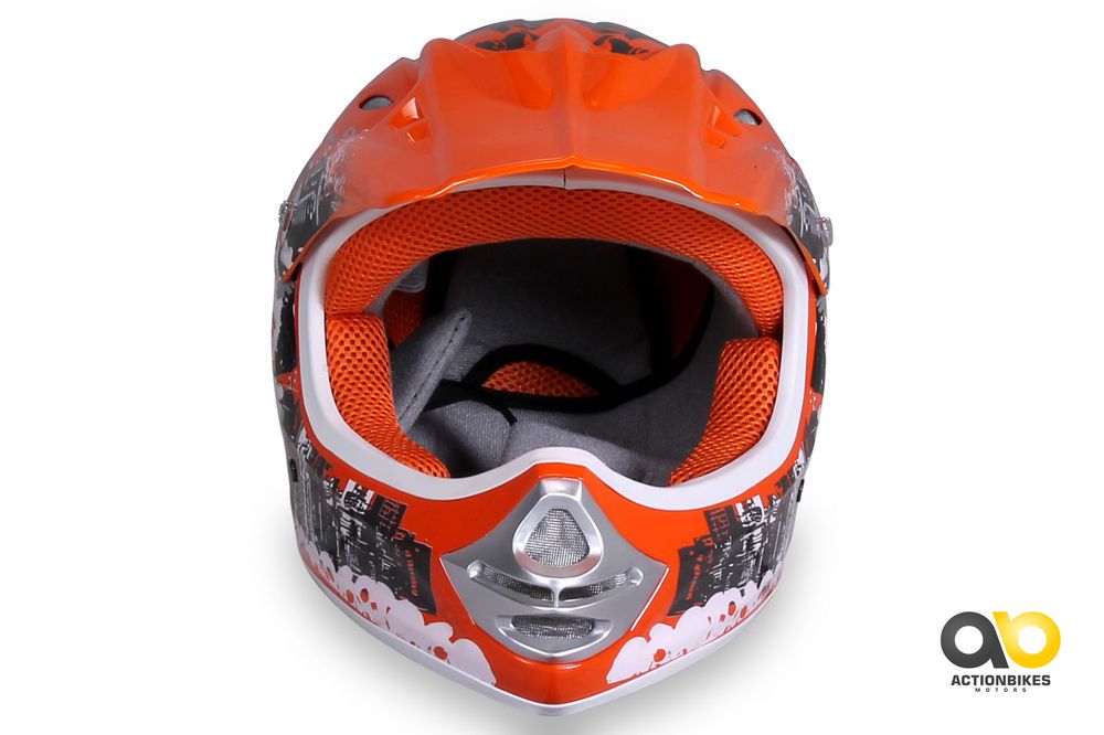 X-treme barnehjelm Cross - oransje