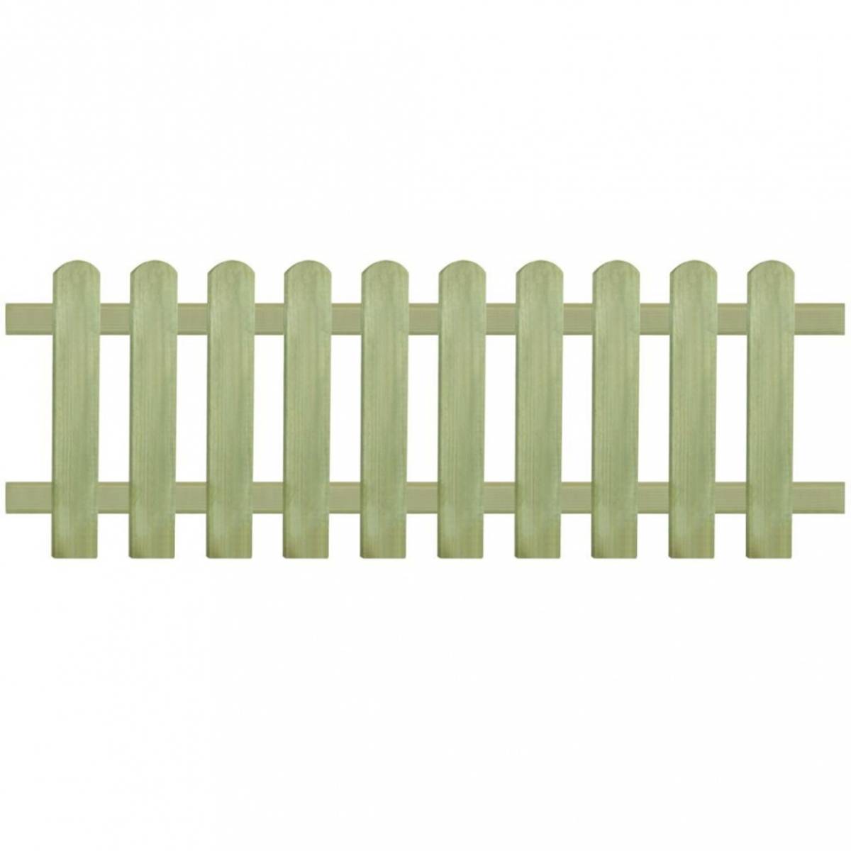 Stakittgjerde impregnert furu - 170x60 cm 6/9 cm