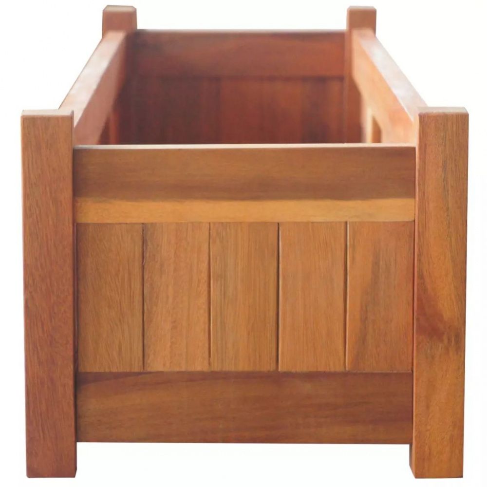 Blomsterkasse akasietre - 100x30x25 cm