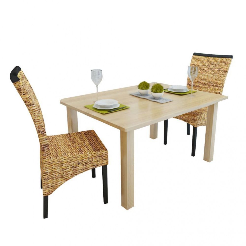 Spisestoler 2 stk - Abaca Brun