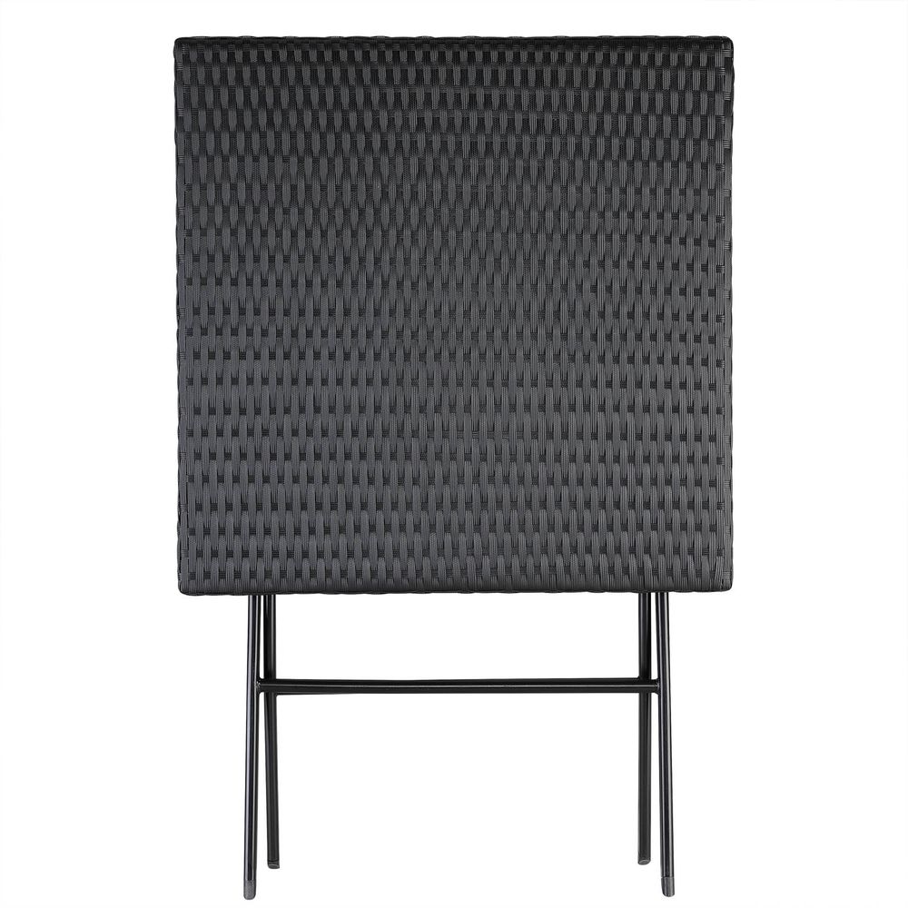 Sammenleggbart bord Roma sort - 73x63x63cm