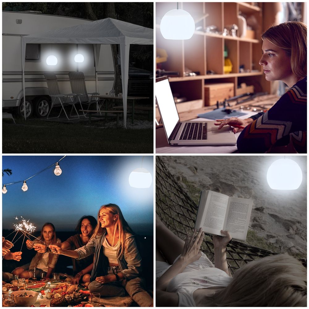Paviljong LED-hengelampe Kolibri - sett med 4 stk
