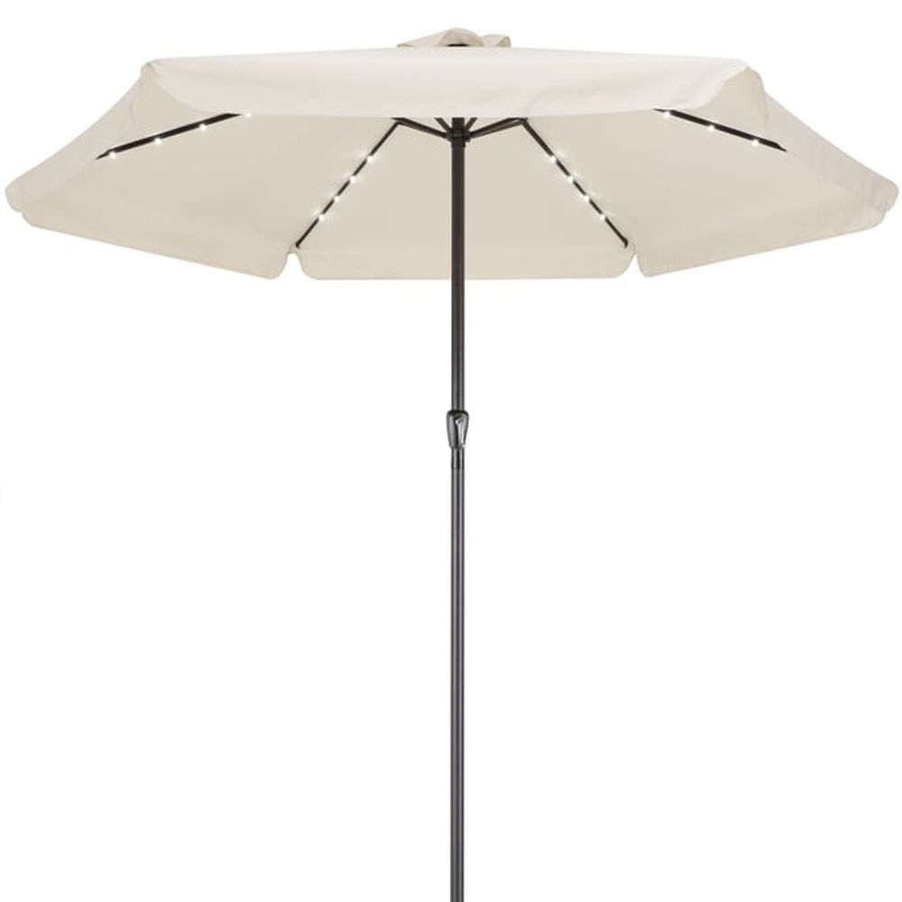 LED solcelleparasoll Athen Ø330 cm - fargevalg