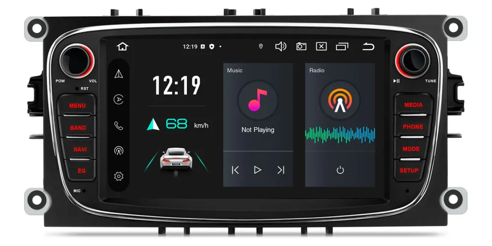 Android 14 DAB+ Bilstereo med 4G, CarPlay og DSP for Ford