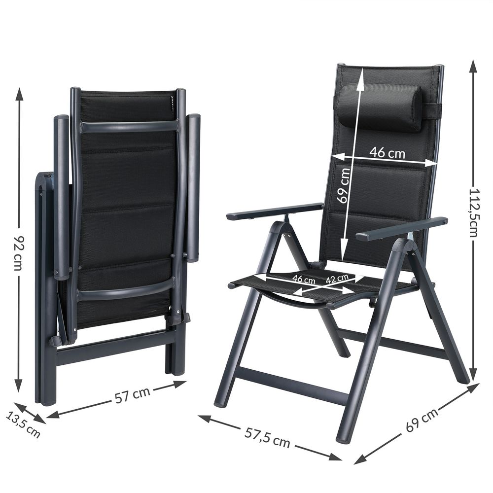 Hagemøbelsett Bern Premium - 7 Deler Aluminium