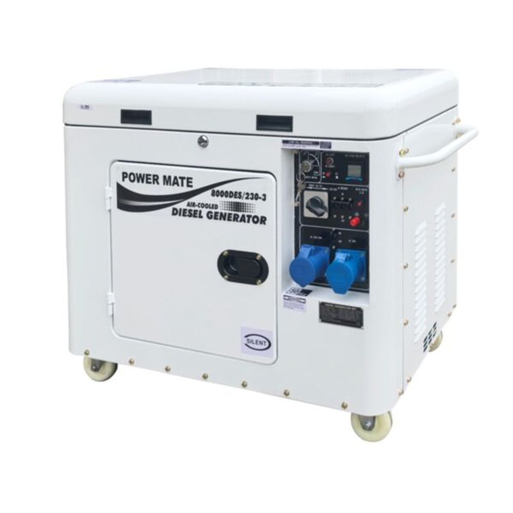 Power Mate 8000DES dieselaggregat 3-fase 230V Duopower