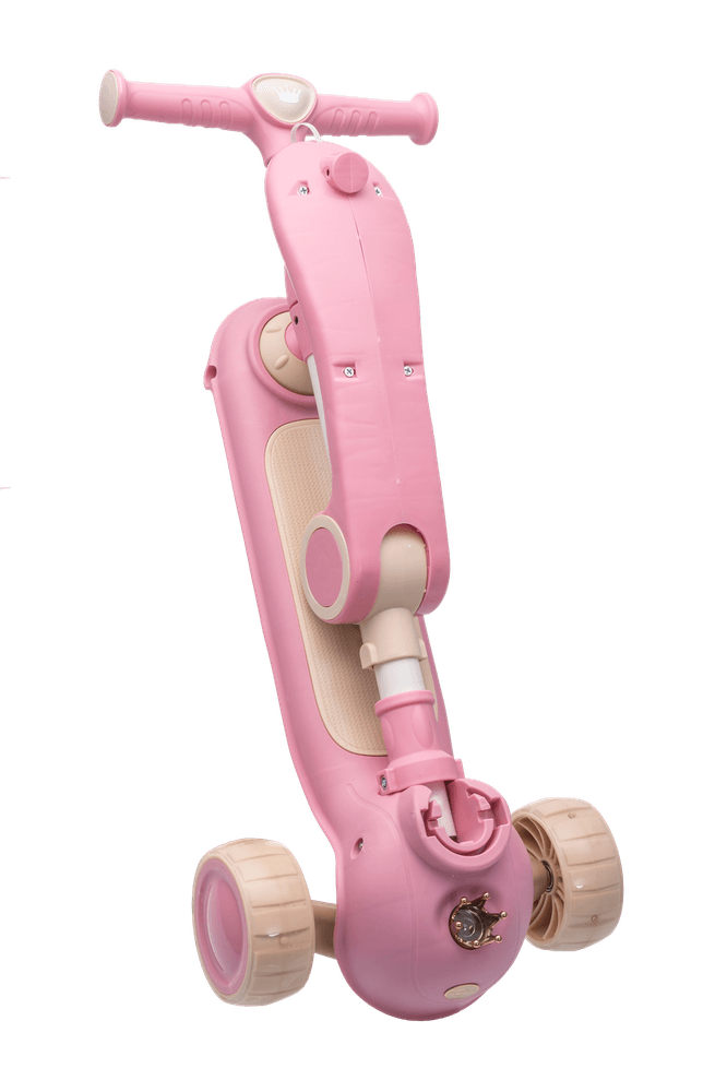 Razor Rollie 2-i-1 sparkesykkel med sete - rosa/blå