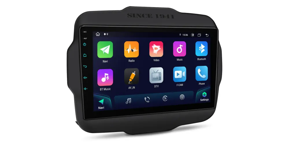 Jeep Renegade DAB+ bilstereo Android 12 CarPlay 9