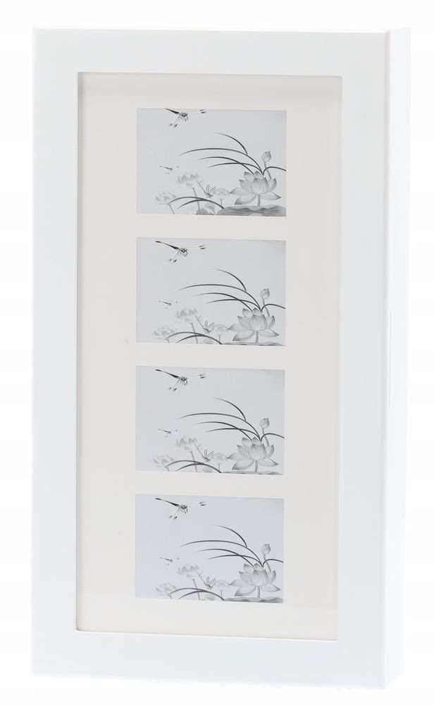 Vegghengt smykkeskap med speil - 31x9,5x56 cm