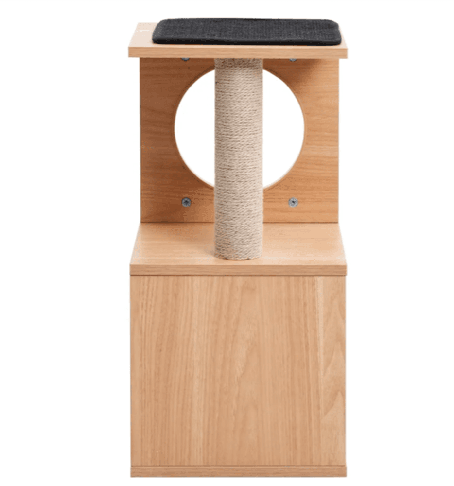 Kattestativ med klorematte i sisal 60 cm - sort