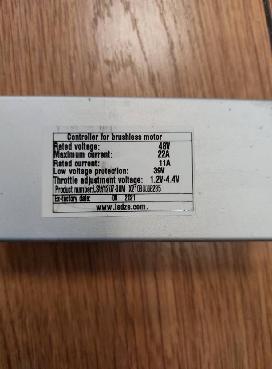 Kontrollboks til elsykkel TDE17