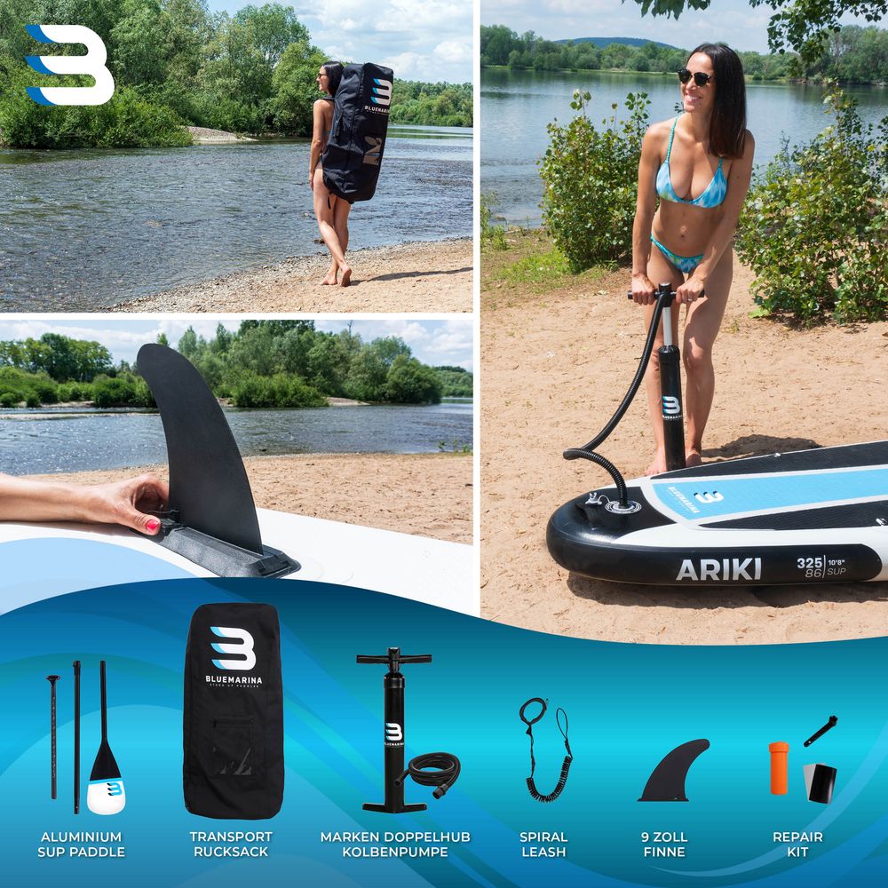 Bluemarina SUP Board Ariki for barn, stand up padle 230x65x10 cm